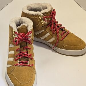 Adidas Women's Tan High-Top Sneakers Size 9